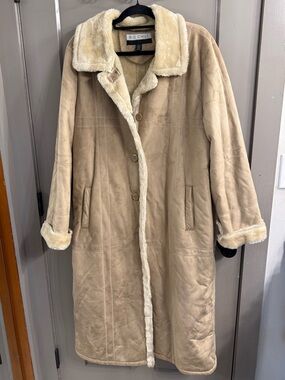 Vintage Big Chill Women's Faux Suede Trench Coat